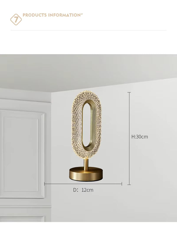 CRONY Three-color touch charging model 0 with 1 diamond face lamp LED Crystal Table Lamp For Home Room