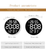 CRONY 6620 Wall clock 12 Inch LED Large Number Digital Wall Clock Temperature And Humidity Electronic Clock