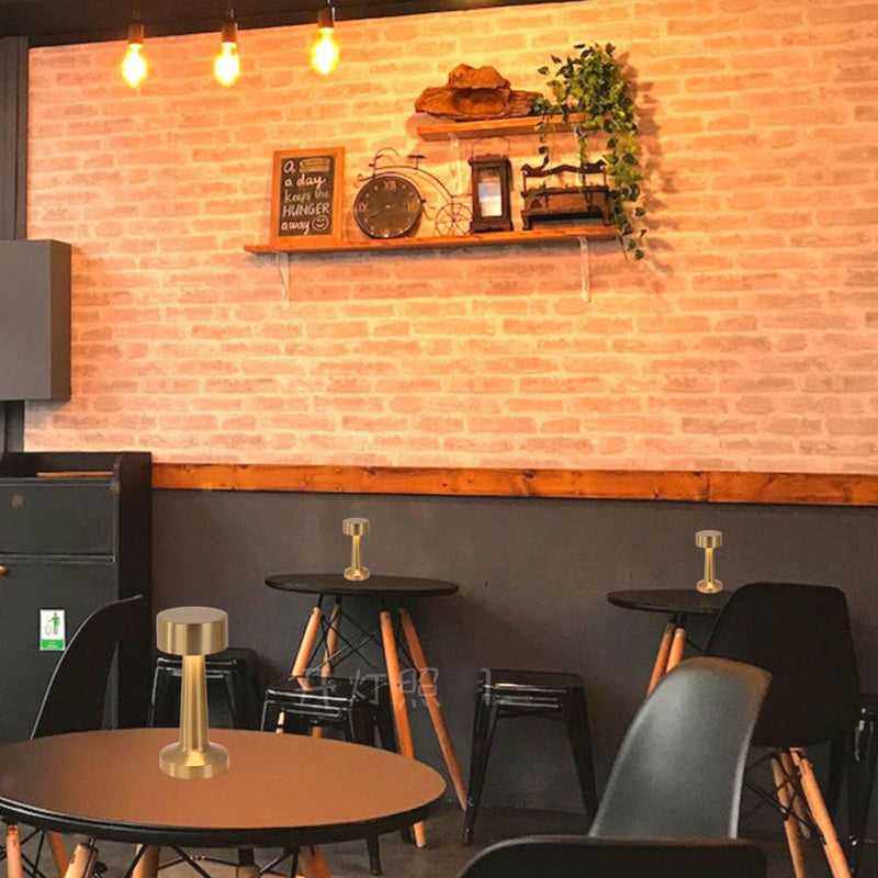 Dumbbell Table Lamp Rose Gold Three color dimming