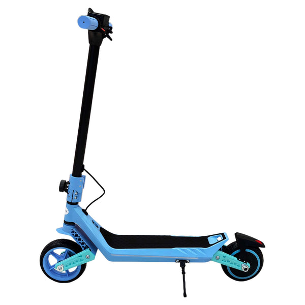 CRONY E72 Dual-Shock Electric Scooter for Kids, Blue, 150W Motor, 24V 2.6Ah Battery, 8-12KM/H Speed, 5-10KM Range, Front & Rear Suspension, LED Display, Easy Folding, 1 Year Motor Warranty