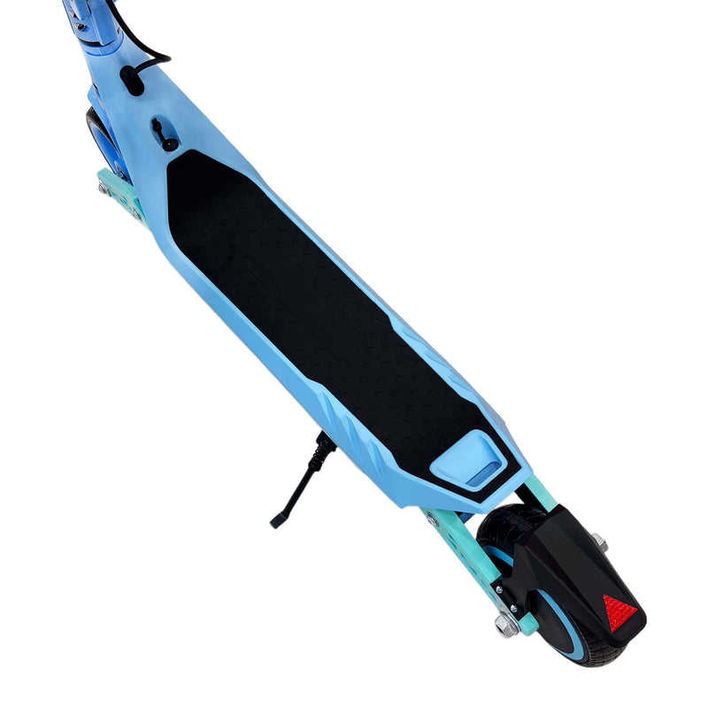 CRONY E72 Dual-Shock Electric Scooter for Kids, Blue, 150W Motor, 24V 2.6Ah Battery, 8-12KM/H Speed, 5-10KM Range, Front & Rear Suspension, LED Display, Easy Folding, 1 Year Motor Warranty