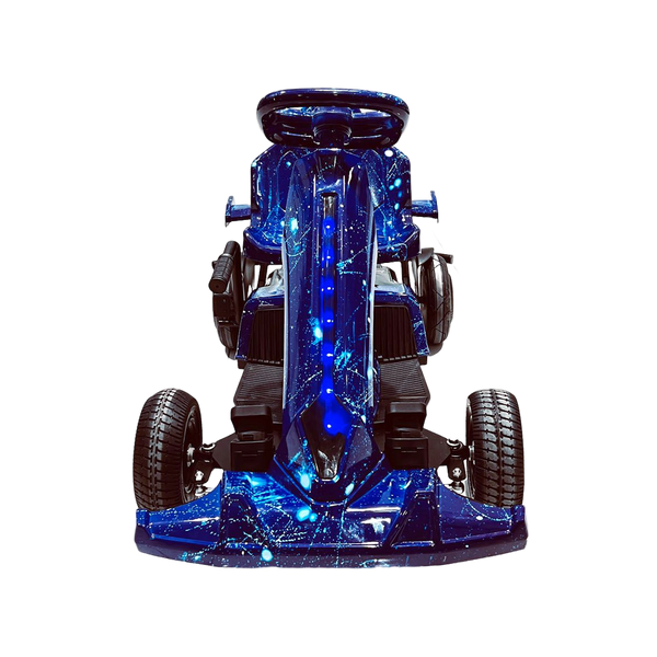 CRONY Electric go-kart Electric Go Kart 350W Motor 4 Wheels Ride On Kart with Steering Wheel LED Lights and Drift Function for Kids and Adults