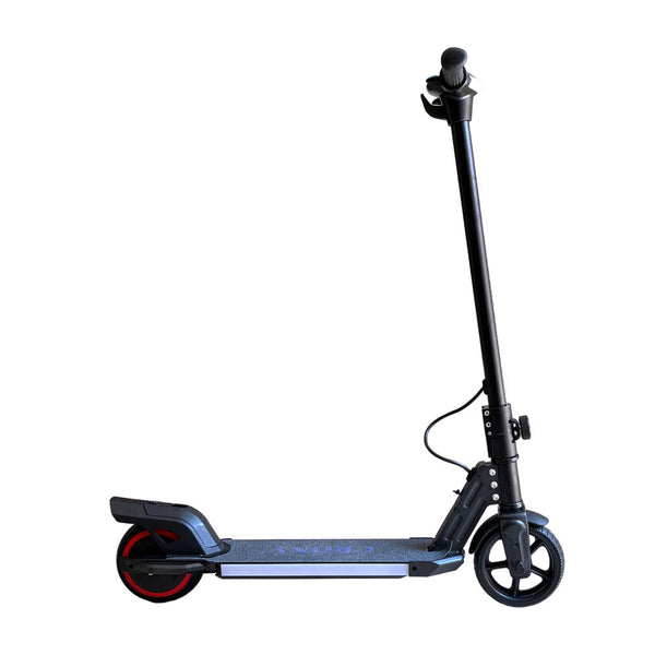 CRONY S32 Kids Foldable E-Scooter with LED Light Bar RGB Deck Lights & LED Display & E-Brake and E-Accelerator & Extended Footrest Supports Up to 100KG