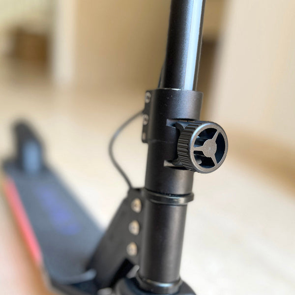 CRONY S32 Kids Foldable E-Scooter with LED Light Bar RGB Deck Lights & LED Display & E-Brake and E-Accelerator & Extended Footrest Supports Up to 100KG