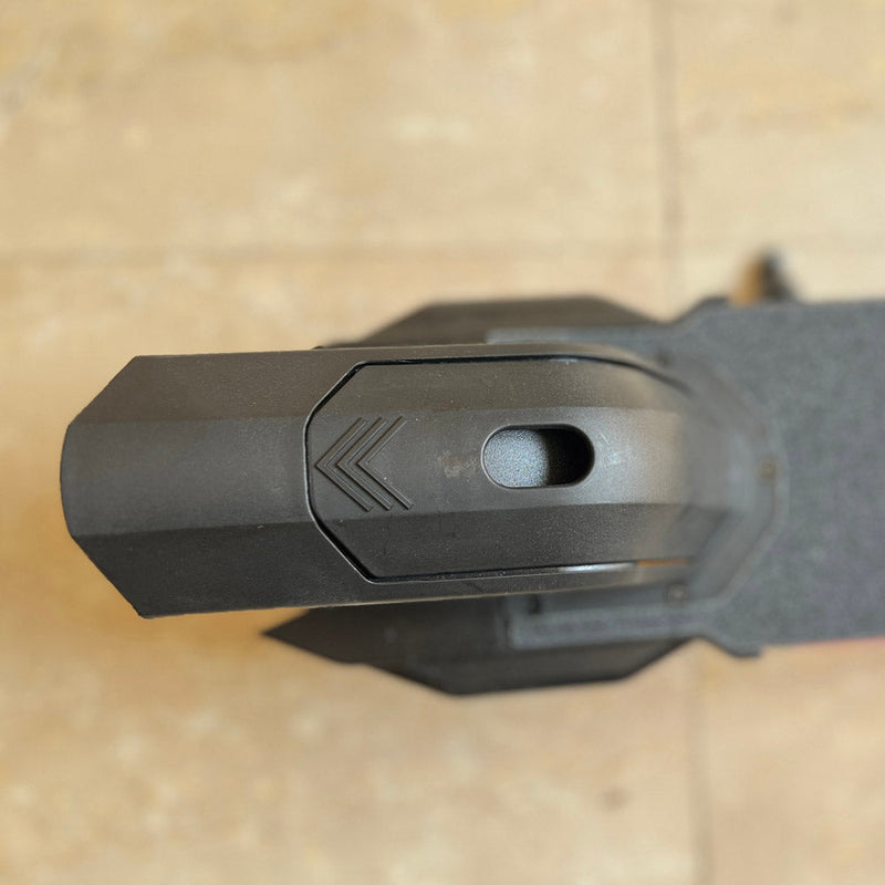 CRONY S32 Kids Foldable E-Scooter with LED Light Bar RGB Deck Lights & LED Display & E-Brake and E-Accelerator & Extended Footrest Supports Up to 100KG