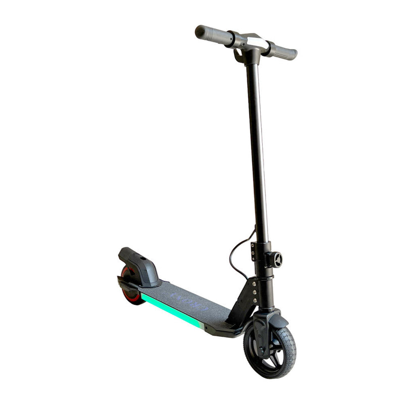 CRONY S32 Kids Foldable E-Scooter with LED Light Bar RGB Deck Lights & LED Display & E-Brake and E-Accelerator & Extended Footrest Supports Up to 100KG