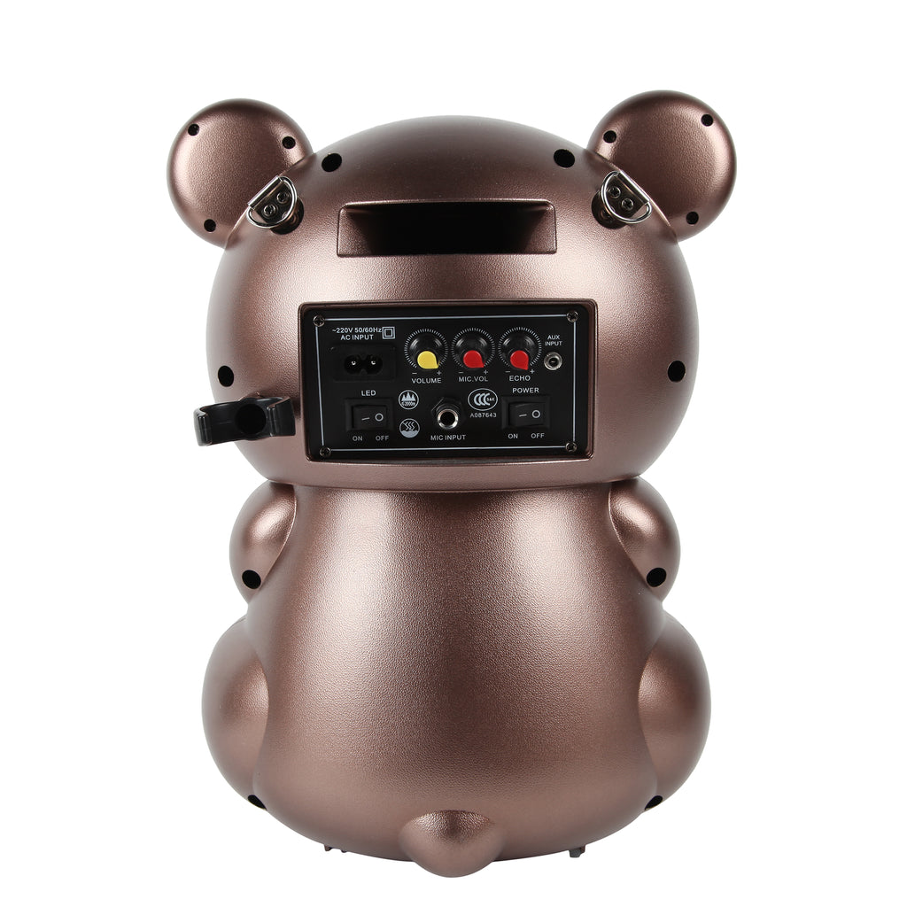 V6E speaker Portable Bear Ibastek Subwoofer Speaker Karaoke