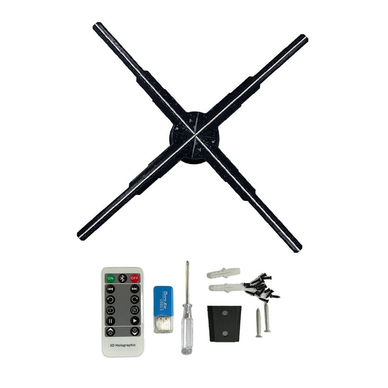 CRONY Hologram Advertising 596 light 50cm with BT+WIFI Fan Screen