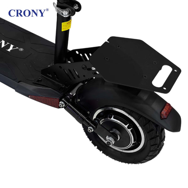 CRONY V10 Big Display+Seat Electric Scooter 1200W Motor 48V/14AH Battery 25-35KM Range Disc Brakes Front/Rear Suspension