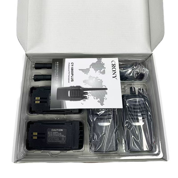 CRONY CY-5800 7W Walkie Talkie 2 Pack, 6–10KM Long Range Two-Way Radio for Outdoor Camping, Hiking & Desert