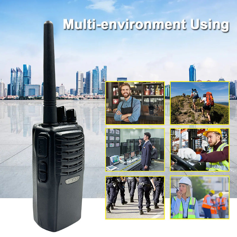 CRONY CY-5800 7W Walkie Talkie 2 Pack, 6–10KM Long Range Two-Way Radio for Outdoor Camping, Hiking & Desert