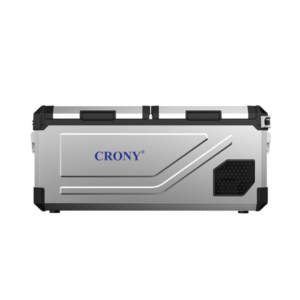 CRONY M75 Portable Car Refrigerator Freezer, 75L Dual Zone Electric Cooler, AC/DC 12V/24V Car Fridge, -20°C to 20°C Temperature Range, Dual Temperature Control, Dual USB & DC Ports, LED Control Panel, Portable Handle, Car Battery Protection**
