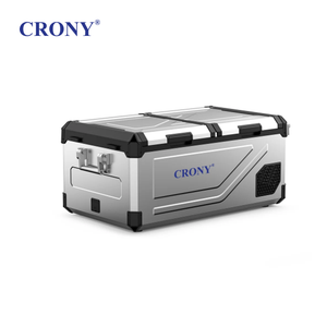 CRONY M75 Portable Car Refrigerator Freezer, 75L Dual Zone Electric Cooler, AC/DC 12V/24V Car Fridge, -20°C to 20°C Temperature Range, Dual Temperature Control, Dual USB & DC Ports, LED Control Panel, Portable Handle, Car Battery Protection**