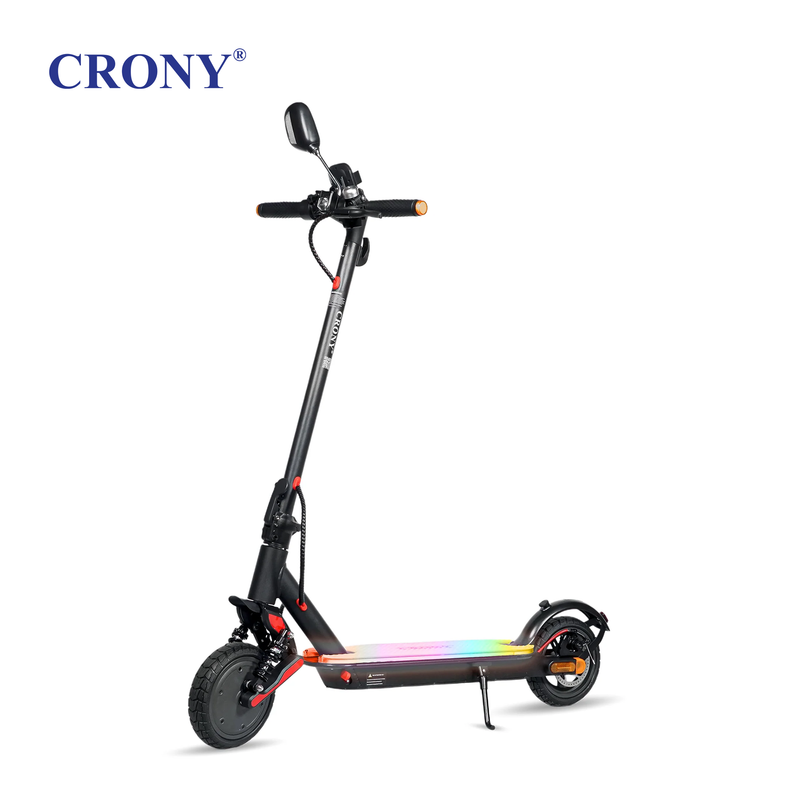 CRONY XM M365 High Configuration Electric Scooter Aluminum Alloy Frame with Front Shock Absorber, Bluetooth Speaker, and App Control.