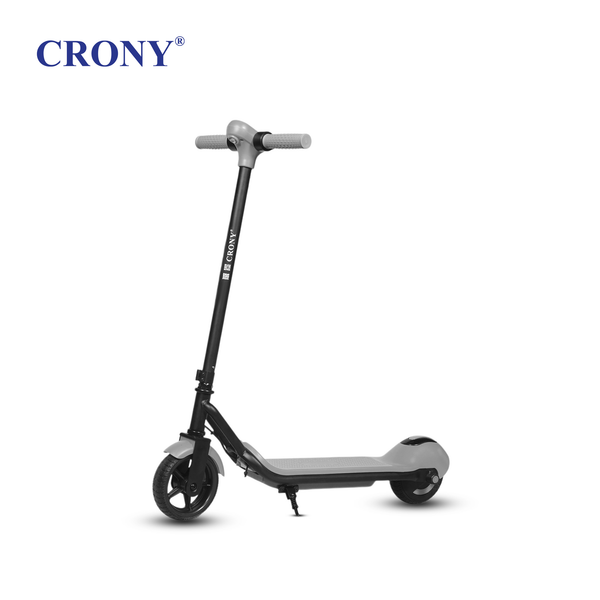 CRONY ZL-E7 Orange Kids Foldable Lightweight Electric Scooter with LED Display, 110W Motor, Aluminum Alloy Body, Step Lights, 10-14KM/H Speed, 5-8KM Driving Range, 60kg Max Load, Vacuum Tires, for Work, School And Grocery Shopping