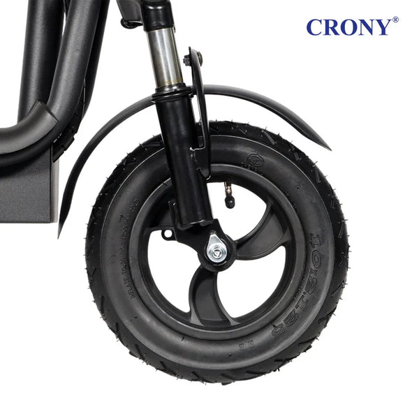 CRONY JL005-02 Small Harley Electric Bicycle Folding Electric Scooter  2 Wheels Electric Motorcycle with Basket
