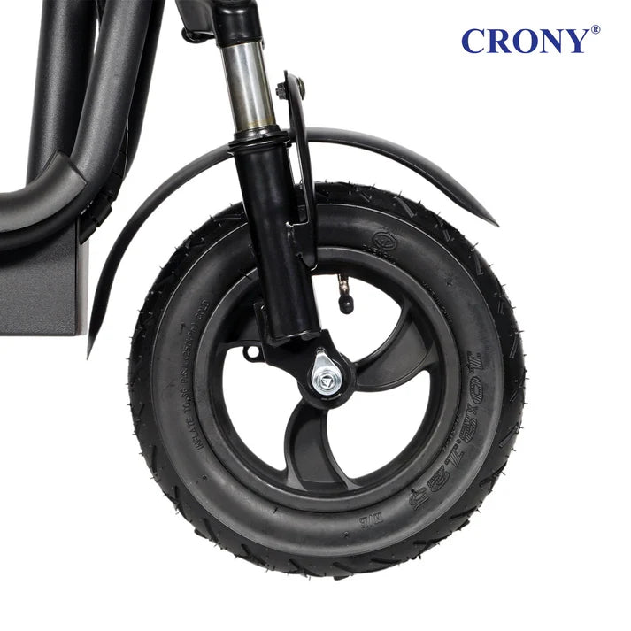CRONY JL005-02 Small Harley Electric Bicycle Folding Electric Scooter  2 Wheels Electric Motorcycle with Basket