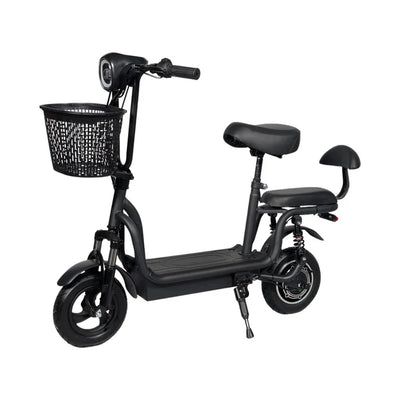 CRONY JL005-02 Small Harley Electric Bicycle Folding Electric Scooter  2 Wheels Electric Motorcycle with Basket