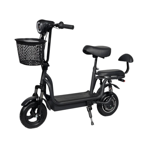 CRONY JL005-02 Small Harley Electric Bicycle Folding Electric Scooter  2 Wheels Electric Motorcycle with Basket