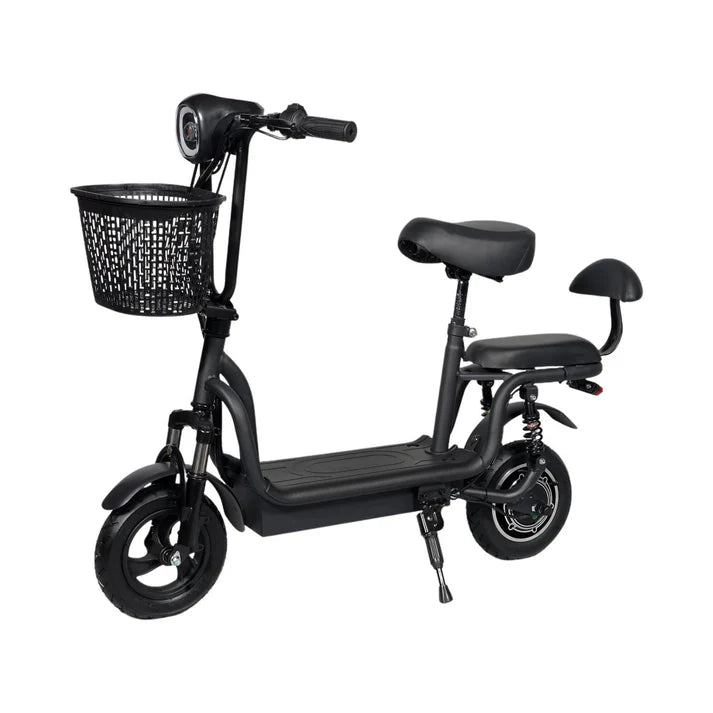 CRONY JL005-02 Small Harley Electric Bicycle Folding Electric Scooter  2 Wheels Electric Motorcycle with Basket