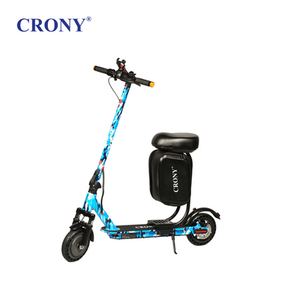 XM M365 APP+SEAT-Blue Camowith Suspension is a foldable electric scooter designed for adult urban commuting. Powered by a 350W motor, it delivers speeds between 25–45 km/h with a range of 15–20 km per charge