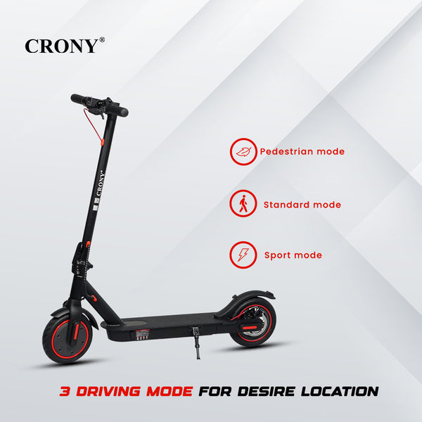 CRONY M365 Electric Scooter with 250W Motor 36V Battery App Connectivity Quick Easy Folding Rear Disc Brake