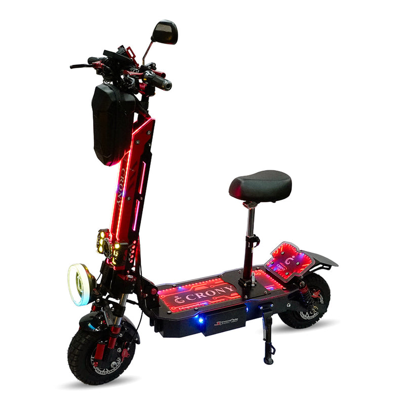 CRONY MK-11 Off Road Dual Motor 4000Wx2 Electric Scooter Big LCD Display Speed upto DiscBrake Front/Rear