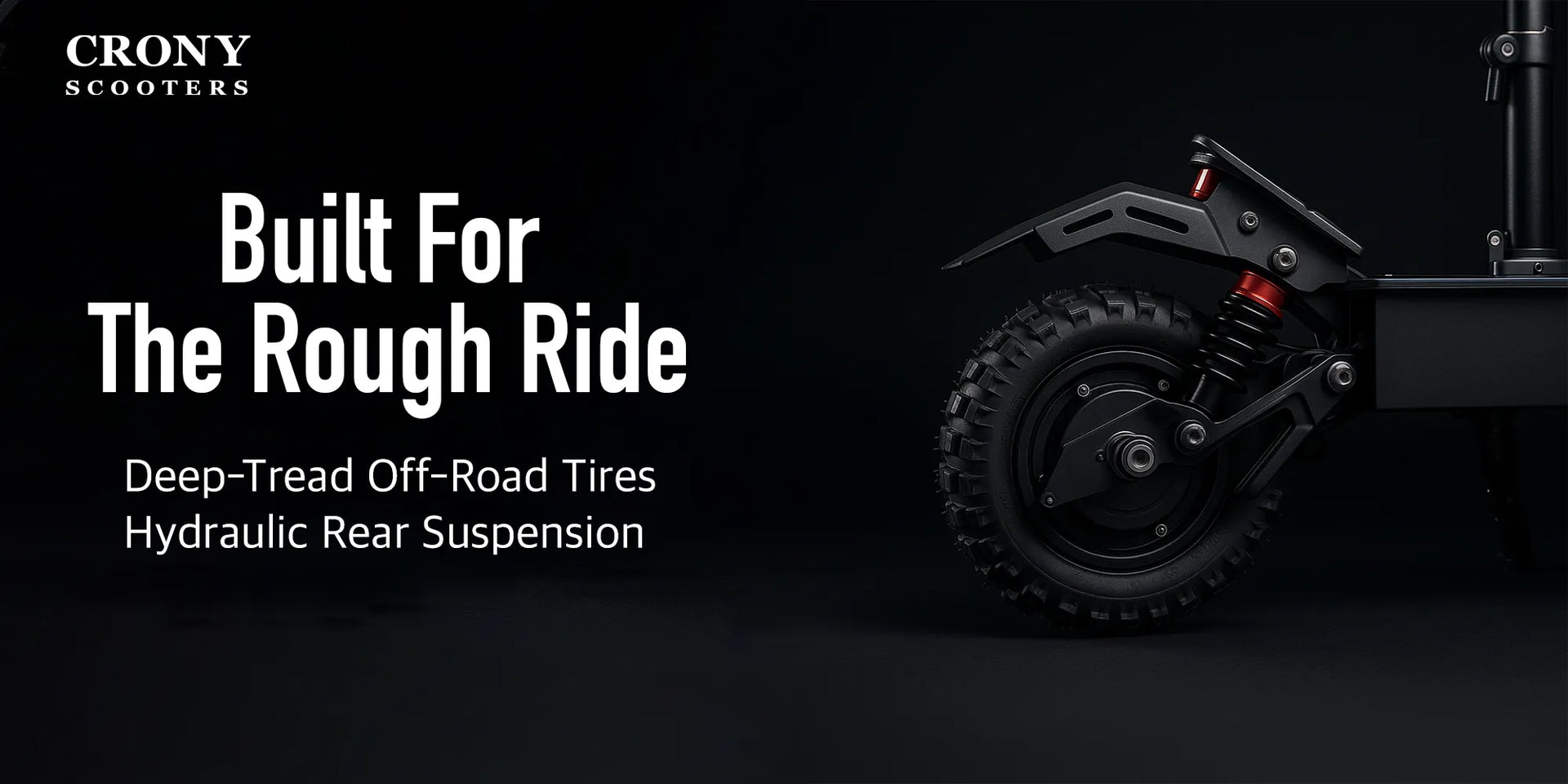 CRONY MK-11 Off Road Dual Motor 4000Wx2 Electric Scooter Big LCD Display Speed upto DiscBrake Front/Rear - Hero Banner 4