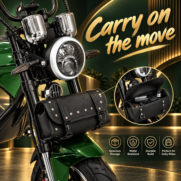 CRONY NEW X1 Harley Electrocar car With BT Speaker Electrocar car Citycoco Fat Tire Electric Motorcycle Green