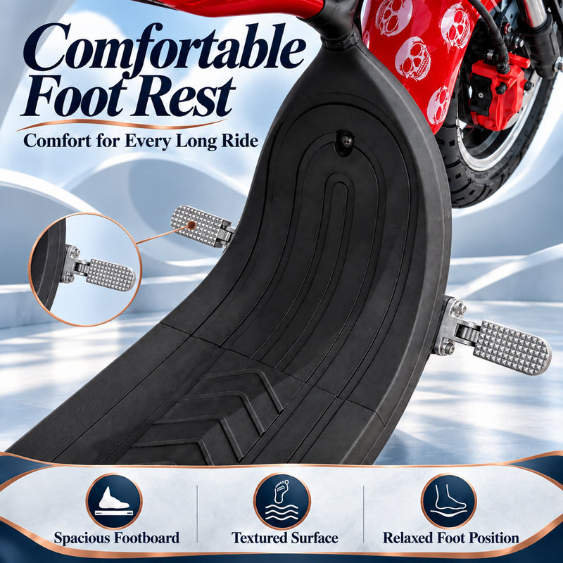 CRONY X1 Harley Electric Scooter 3000W Motor, 60V 12Ah Battery, 45KM/H High Speed, 25-35KM Range, Aluminum Alloy Frame, Front & Rear Suspension, Disc Brakes, LCD Display, LED Light, Bluetooth Speaker & Phone Holder
