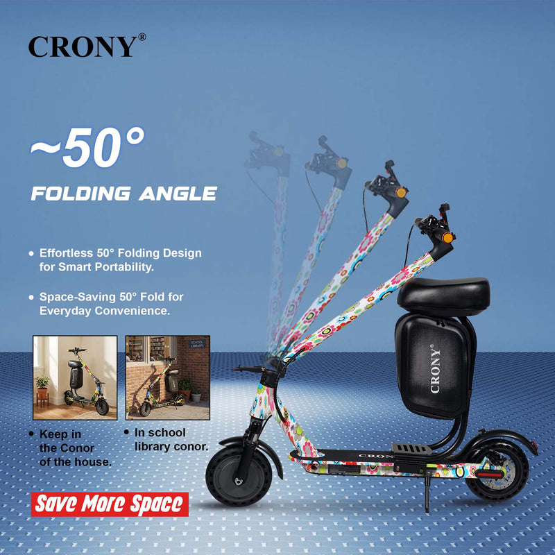 XM M365 APP+SEAT with Suspension is a foldable electric scooter designed for adult urban commuting. Powered by a 350W motor, it delivers speeds between 25–45 km/h with a range of 15–20 km per charge