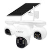 CRONY P19DL 4MP Solar Security Camera, WiFi PTZ Outdoor Camera with 8000mAh Battery, 10X Optical Zoom, 355° Pan 90° Tilt, AI Human Tracking, Motion Detection, Two-Way Audio, IR Night Vision, IP65 Waterproof, V380 Pro App, SD Card Storage