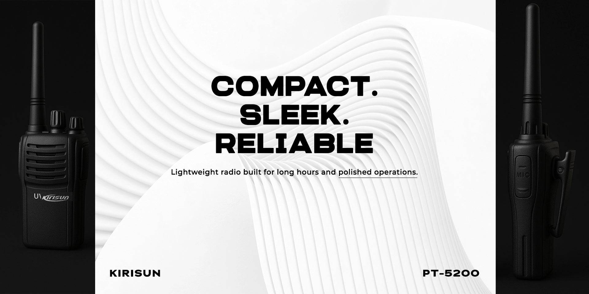 PT5200 UHF walkie-talkie Two Way Radio Digital Intercom Two Way Radio Walkie Talkie Talk Range 4-10km - Hero Banner 2