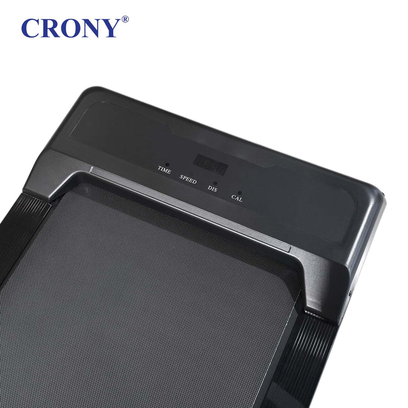 CRONY QK-3001 Electric Walking Machine, 1.3HP Peak Motor, 1–6 km/h Speed, LED Display, Remote Control, Bluetooth App, 100kg Weight Capacity, Compact Treadmill for Home & Office