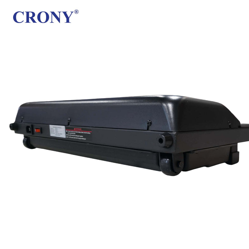 CRONY QK-3001 Electric Walking Machine, 1.3HP Peak Motor, 1–6 km/h Speed, LED Display, Remote Control, Bluetooth App, 100kg Weight Capacity, Compact Treadmill for Home & Office