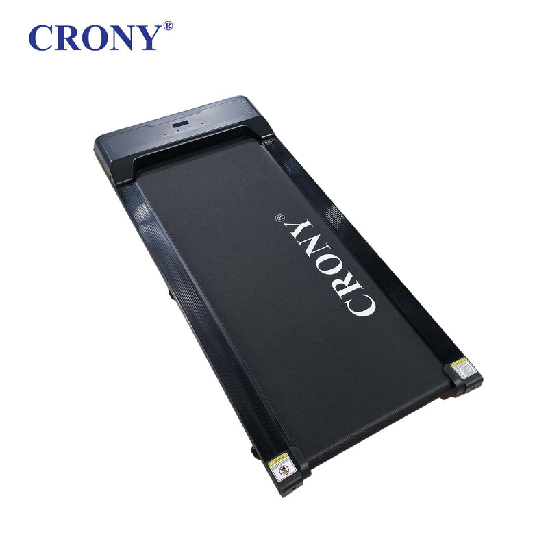 CRONY QK-3001 Electric Walking Machine, 1.3HP Peak Motor, 1–6 km/h Speed, LED Display, Remote Control, Bluetooth App, 100kg Weight Capacity, Compact Treadmill for Home &amp; Office
