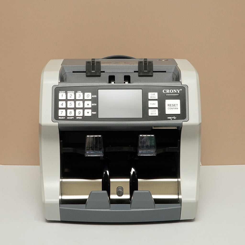 CRONY S200 High-Speed Smart Bill Counter 1000 Notes/Min Built-in Thermal Printer Touch Screen Banknote Verifiers