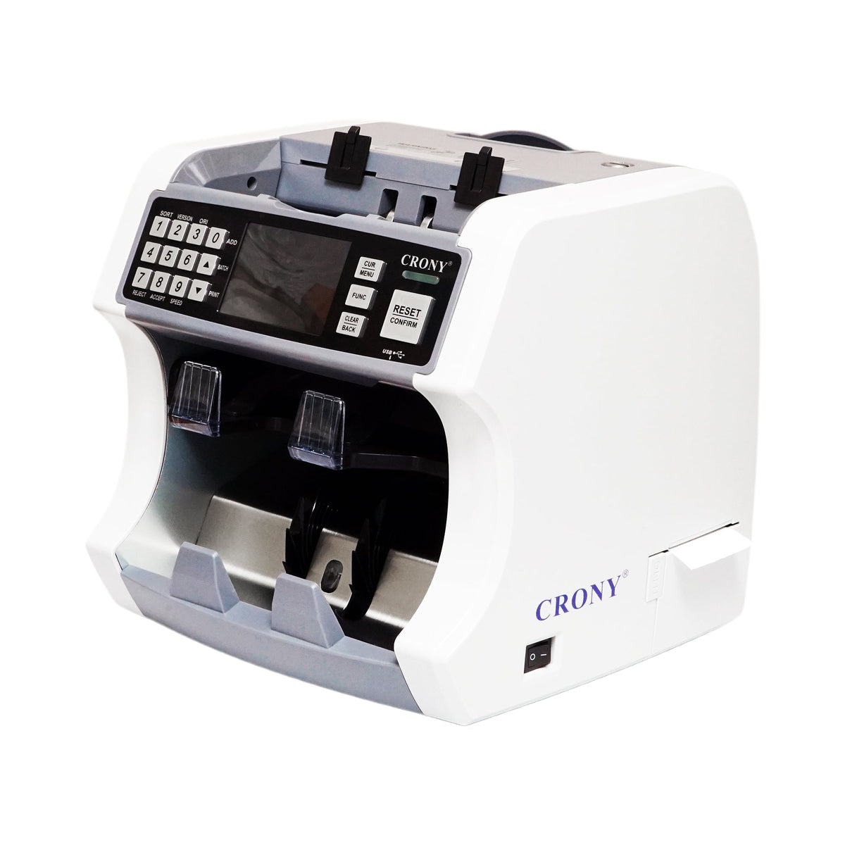 CRONY S200 High-Speed Smart Bill Counter 1000 Notes/Min Built-in Thermal Printer Touch Screen Banknote Verifiers