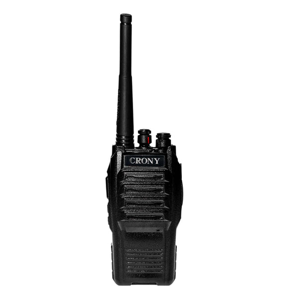 CRONY TG-360 4W Walkie Talkie, Portable UHF Two-Way Radio 400-470MHz, 2-5KM Long Range, 3200mAh Rechargeable Battery, 16 Channels, LED Flashlight, Dual Antennas, Computer Programmable, 1 Year Warranty for Device, 1 Month Warranty for Battery & Charger