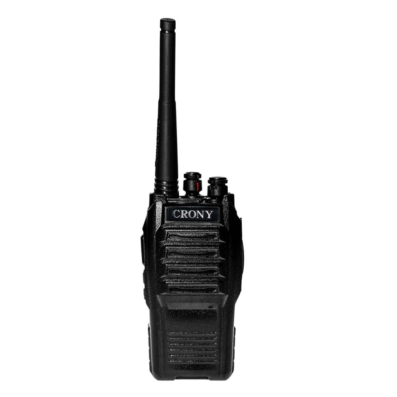 CRONY TG-360 4W Walkie Talkie, Portable UHF Two-Way Radio 400-470MHz, 2-5KM Long Range, 3200mAh Rechargeable Battery, 16 Channels, LED Flashlight, Dual Antennas, Computer Programmable, 1 Year Warranty for Device, 1 Month Warranty for Battery &amp; Charger