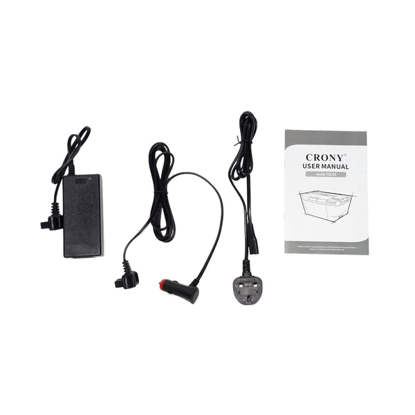 CRONY TSL35 35L Portable Car Refrigerator LED Display Low Noise Durable for 12V 24V and Home Use