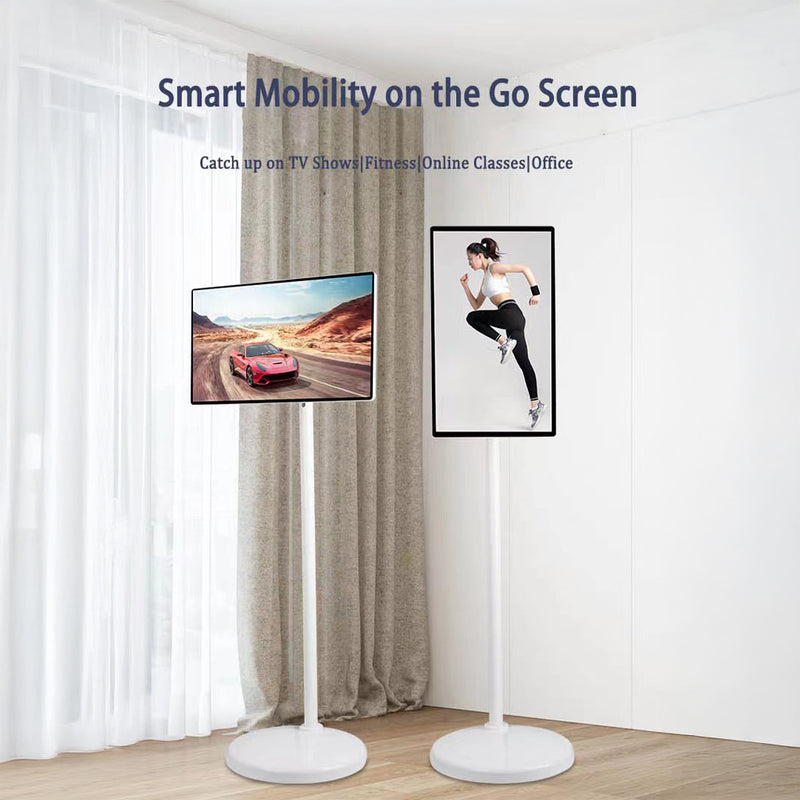 Crony TX24-1 24inch Smart Interactive Mobile Screen,1080 x 1920 IPS Swivel Screen,10000mAh Battery