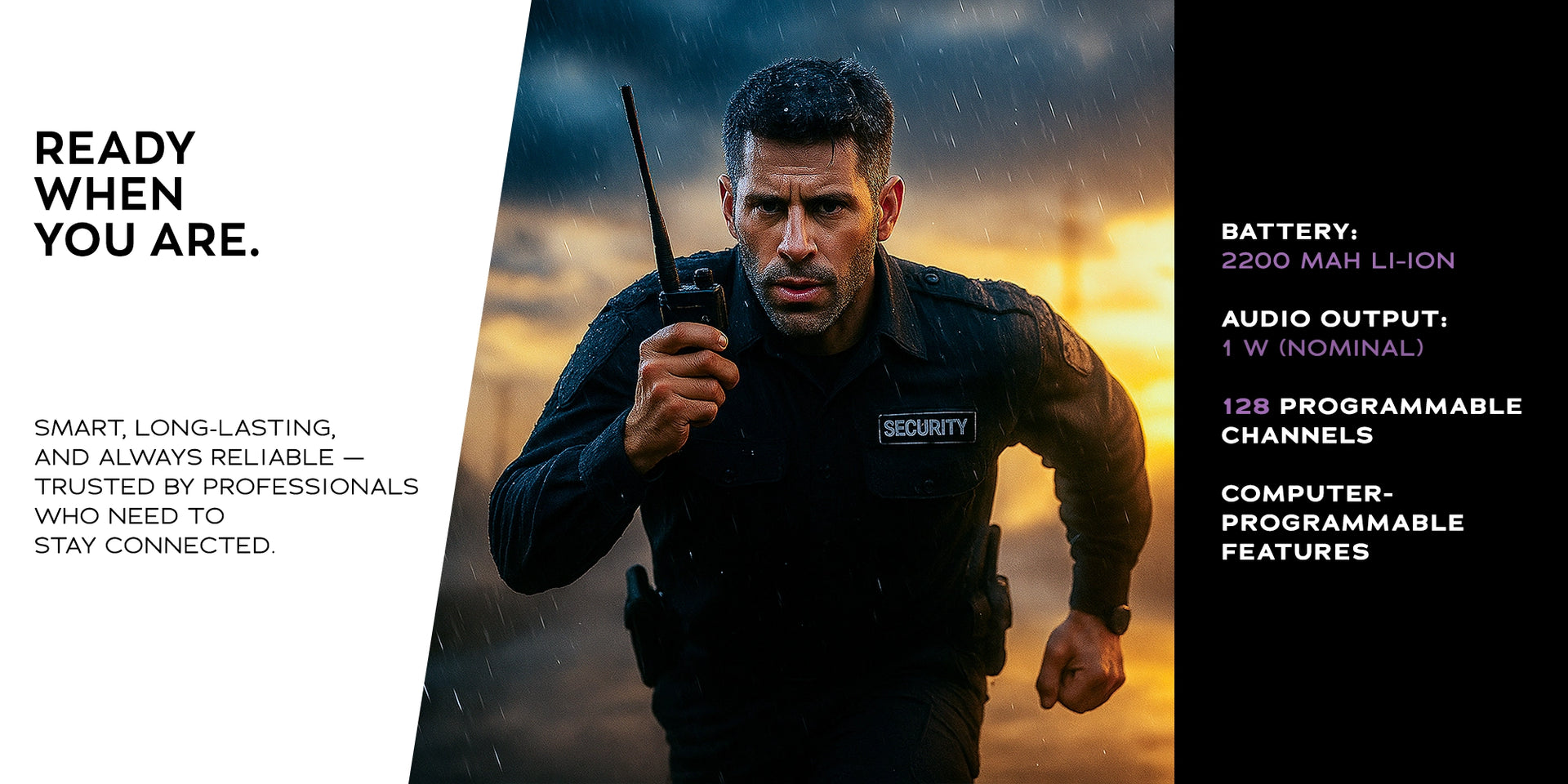 Baofeng 10W UV-9R Walkie Talkie Radio Handheld 8-15km IP67 Portable Radio Dust Cold Waterproof Radio - Hero Banner 3