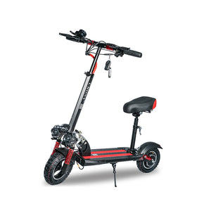 CRONY V10 Red Fast Speed Electric Scooter 1200W Motor, 48V Battery, Top Speed 68Km/h, Range 20-40Km, Triple LED Headlamps, Base LED Lights, 10 Inch Tyres