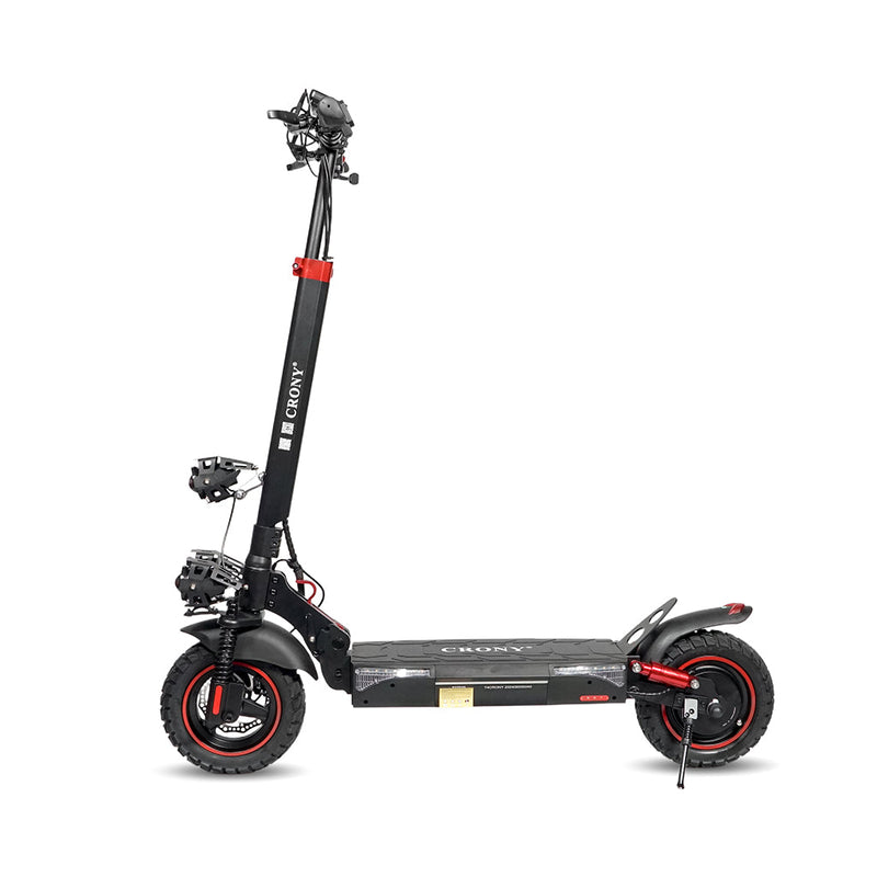 CRONY T4 big display high speed E-scooter  Foldable Electric Scooter 10inch Black with Seat, Smart Lock and App