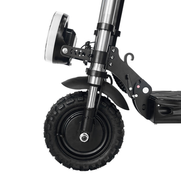 The CRONY V18 features dual 1500W motors for powerful performance, reaching 40 KM/H speed. Equipped with a 48V 18AH battery for 30–60 KM range, plus a mobile phone holder and Bluetooth speaker for added convenience and a smoother riding experience.