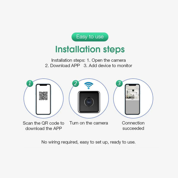 CRONY W10 Wifi iWFCam 1080P Camera HD Mini Wireless Wifi Camera with Motion Detection