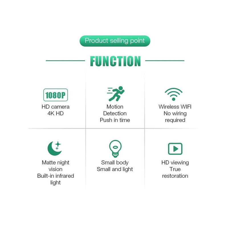 CRONY W10 Wifi iWFCam 1080P Camera HD Mini Wireless Wifi Camera with Motion Detection