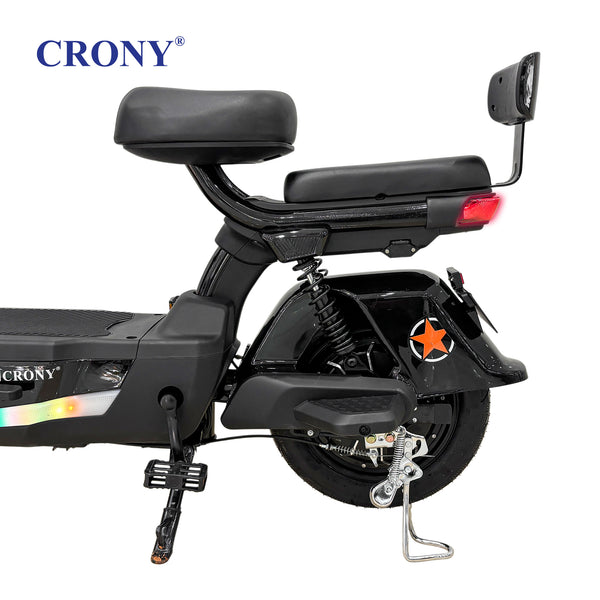 The CRONY W12 Great Wall Cannon is a practical and durable electric scooter designed for adult passenger transport. Powered by a 500W brushless motor