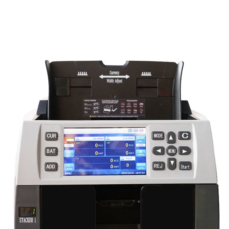 CRONY Banknote Verifiers WR8301 2+1 Multi Currency Mix Value Money sorter Pocket Money Counter and Sorter
